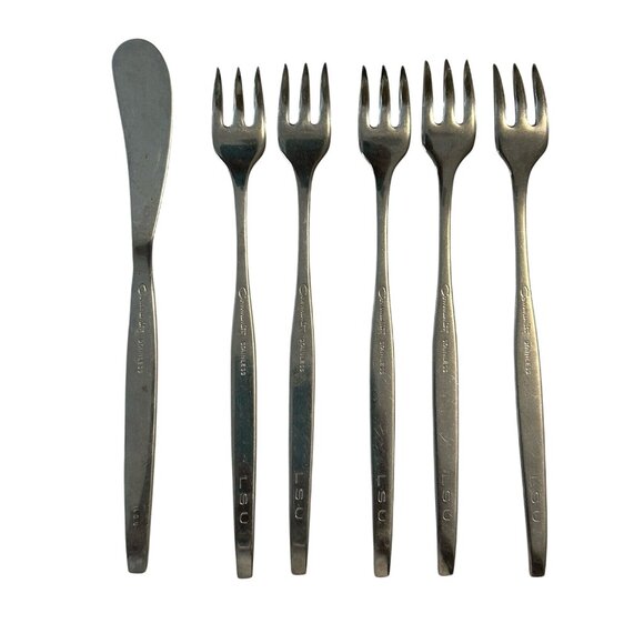 5 Frostfire (Stainless) by ONEIDA SILVER Community Satin LSU Engraved 1 Knife - Picture 2 of 3